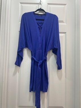 Marciano Royal Blue v neck dress